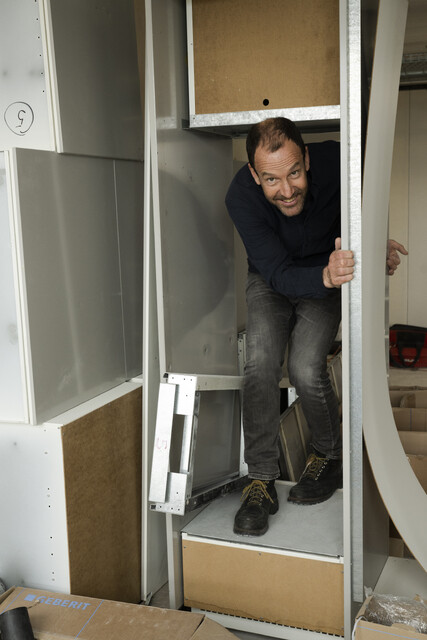 Baut mit Materialien, die schon eine Geschichte haben: Projektleiter Ralph Müller vom Baubüro in situ.
