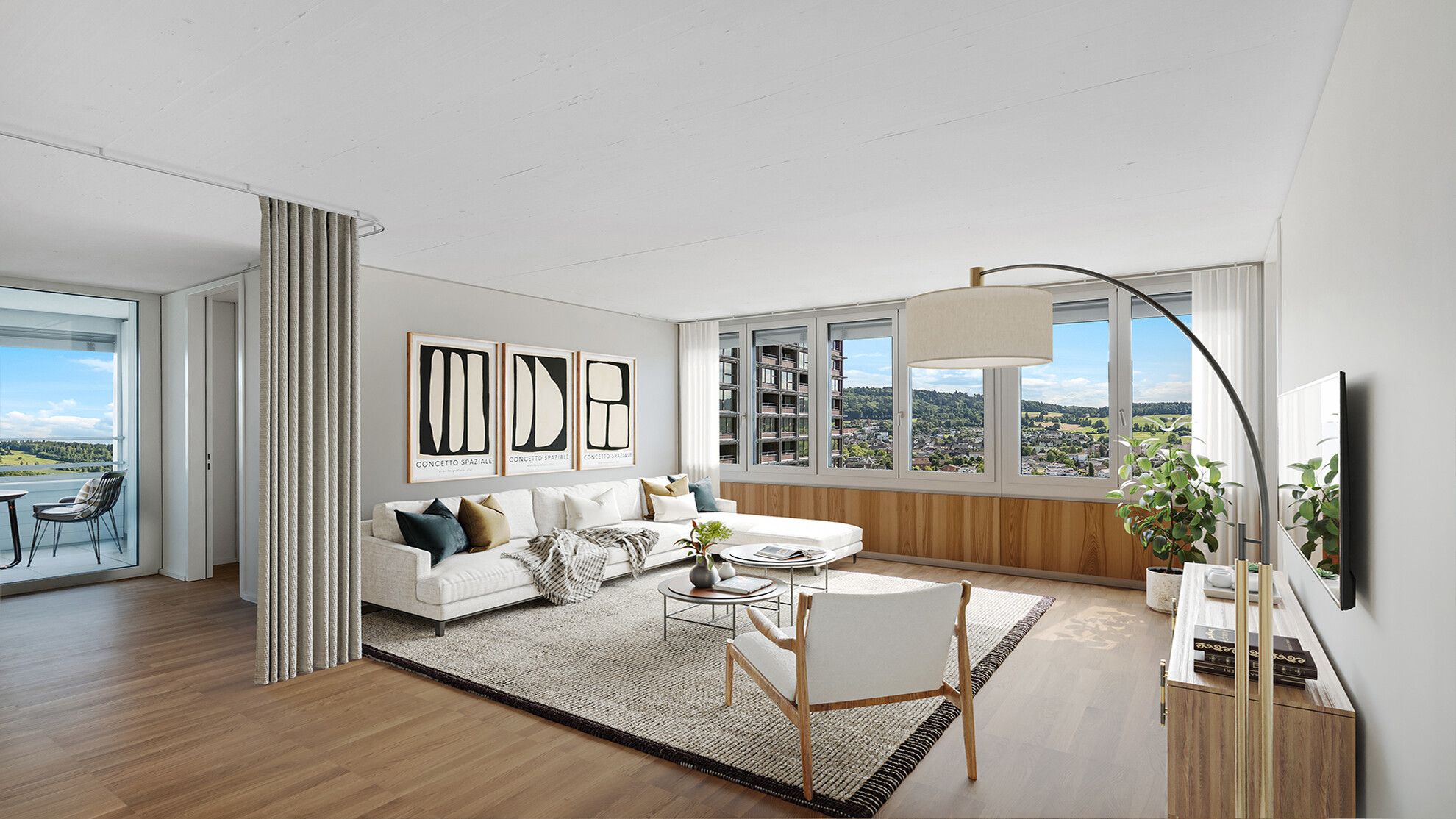 Generous room layouts encourage adding a personal touch.